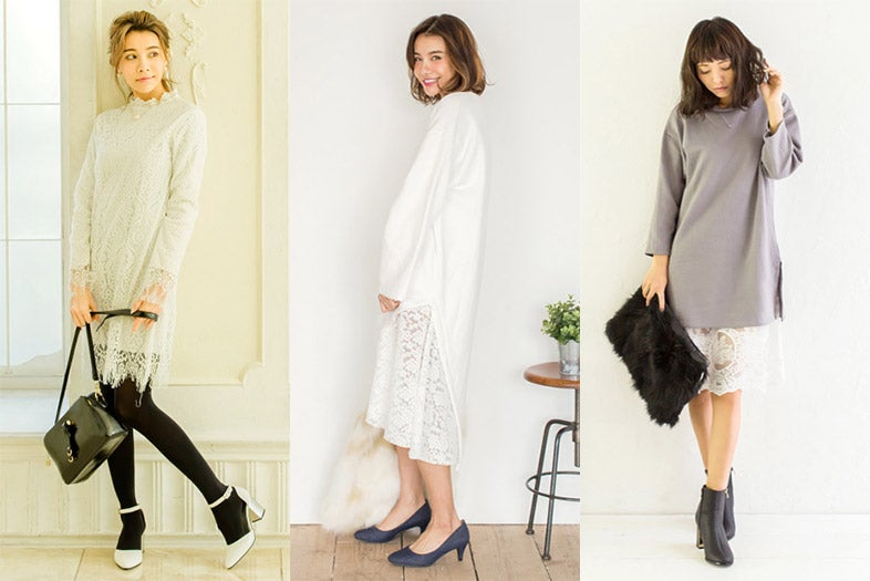 2016年春はフェミニンな印象の「レースワンピ」に注目！