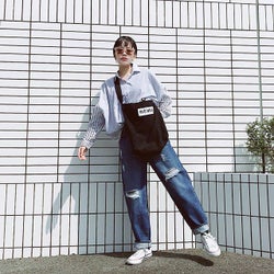 ヒールなし靴が地味に見えない! 今っぽい”映え感”はボリュームトップスで加えましょ♪