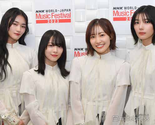 櫻坂46をパフォーマンス後に直撃 新曲「承認欲求」ダンスに苦戦・2023年の国内外の活躍からファンへメッセージも<NHK WORLD-JAPAN Music Festival 2023>