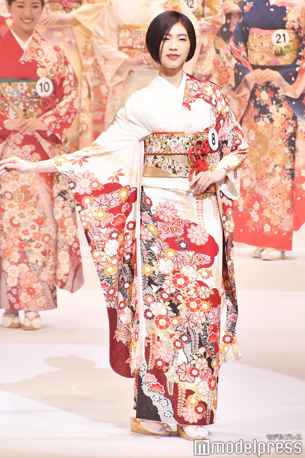着物審査の様子／「2020ミス・インターナショナル日本代表選出大会」（C）モデルプレス
