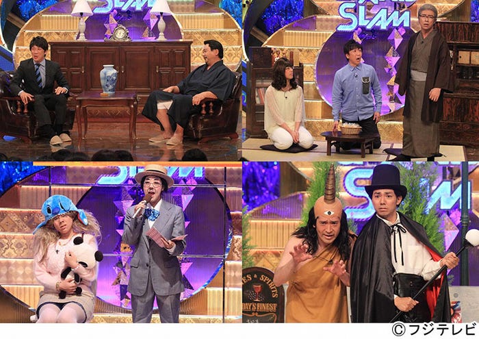 (左上から時計回り)TKO、東京03、ピース、日本エレキテル連合(C)フジテレビ