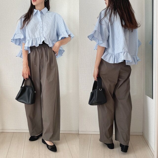 ブラウス合わせも可愛く