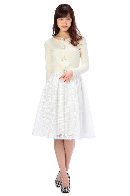 スクエアレーススカート「JugeETTA」6,480円(税込)