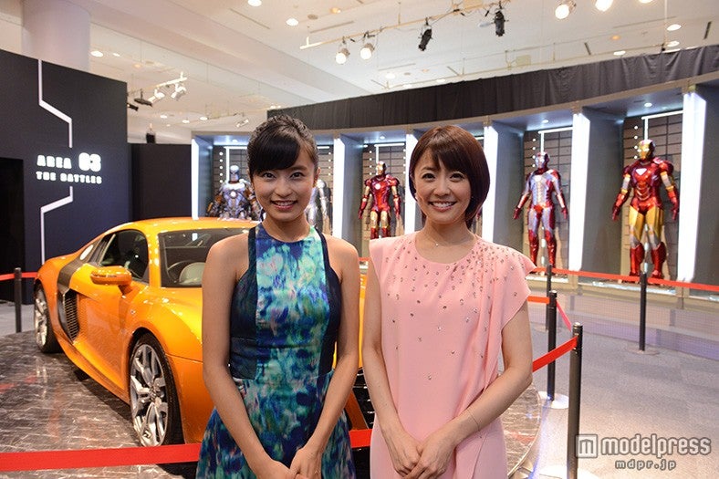 （左から）小島瑠璃子、小林麻耶（C）MARVEL