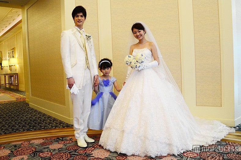 模擬挙式を行った新郎新婦