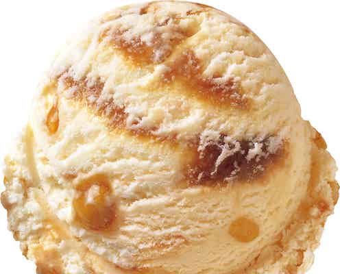 サーティワン、甘いもの好き必見!クランチキャンディ×キャラメルリボン×ホワイトチョコ風味アイスが織りなすハーモニー