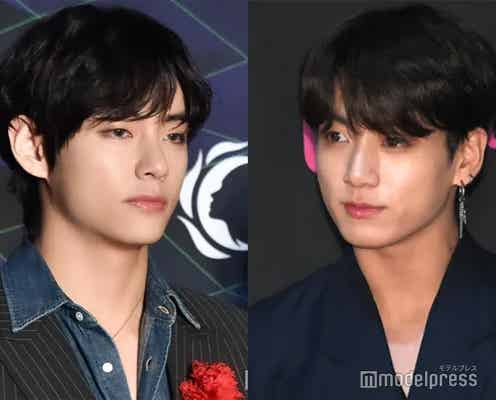BTS・V、入隊控えオン眉短髪に ジョングクは坊主姿を“一瞬”公開
