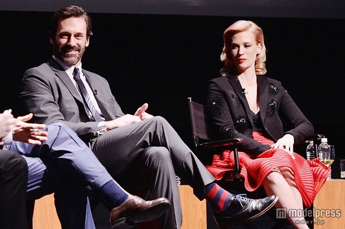「マッドメン」で夫婦役を演じたジョン・ハムとジャニュアリー・ジョーンズ/Photo:Getty Images