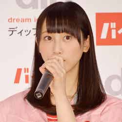 「第6回AKB48選抜総選挙」の開票速報の発表を受け、コメントをしたSKE48の松井玲奈