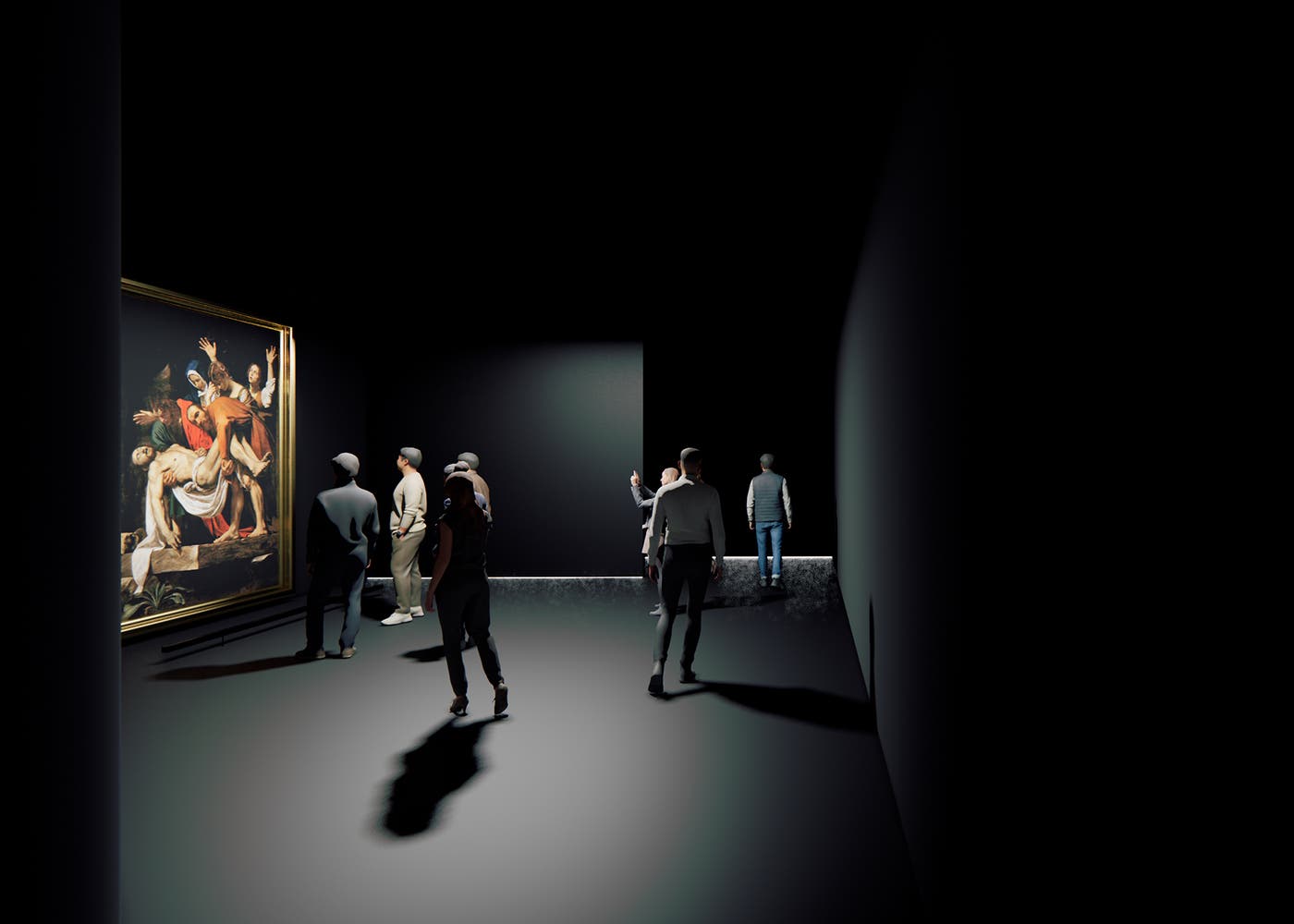 カラヴァッジョの「キリストの埋葬」を展示(イメージ画像)(C)MCA Visual