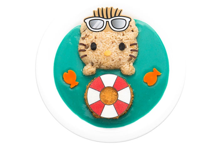 日焼けダニエルのメンチカツカレー（1,300円） （C）1976，2009 SANRIO CO．，LTD．（C）1976，1988，1990，1996，1999，2001，2013，2019 SANRIO CO．，LTD．