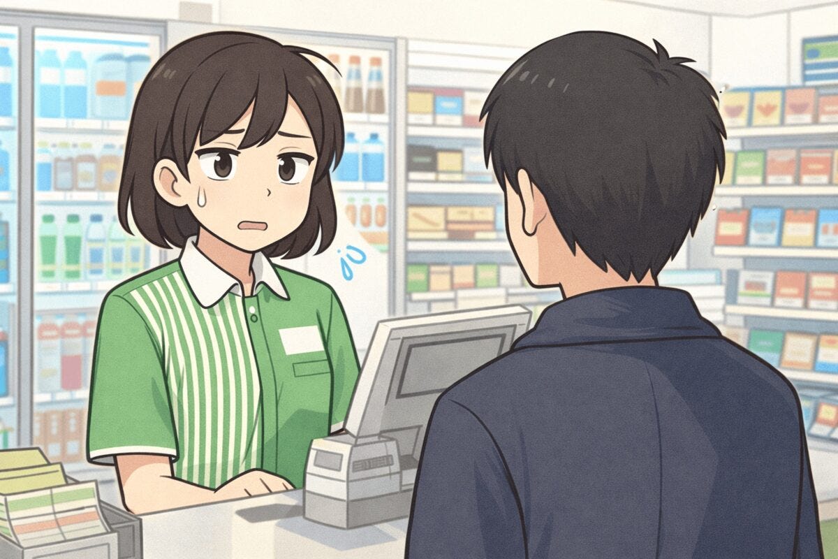 コンビニのレジ