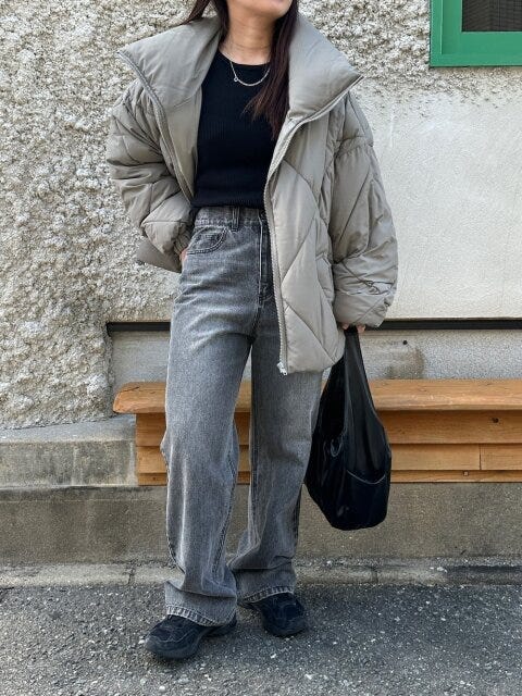 カジュアルコーデ 2025冬大人女性ダウンカジュアルコーデ