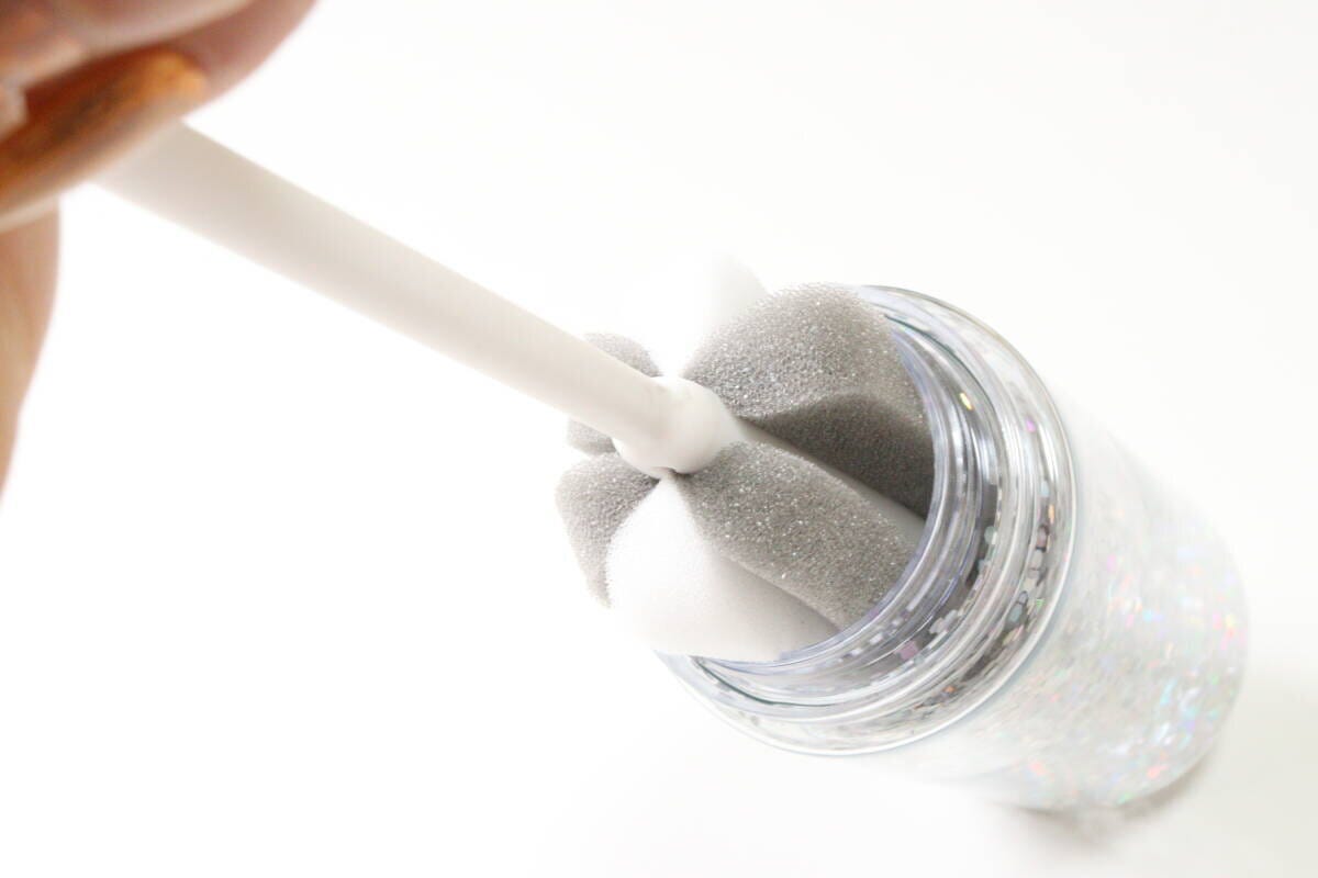 ボトル洗いスポンジ（回転式）　使用例