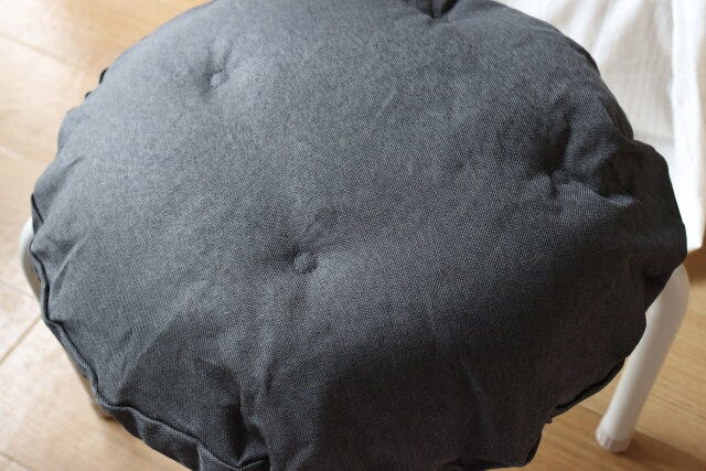 丸椅子カバー　クッション　使用感