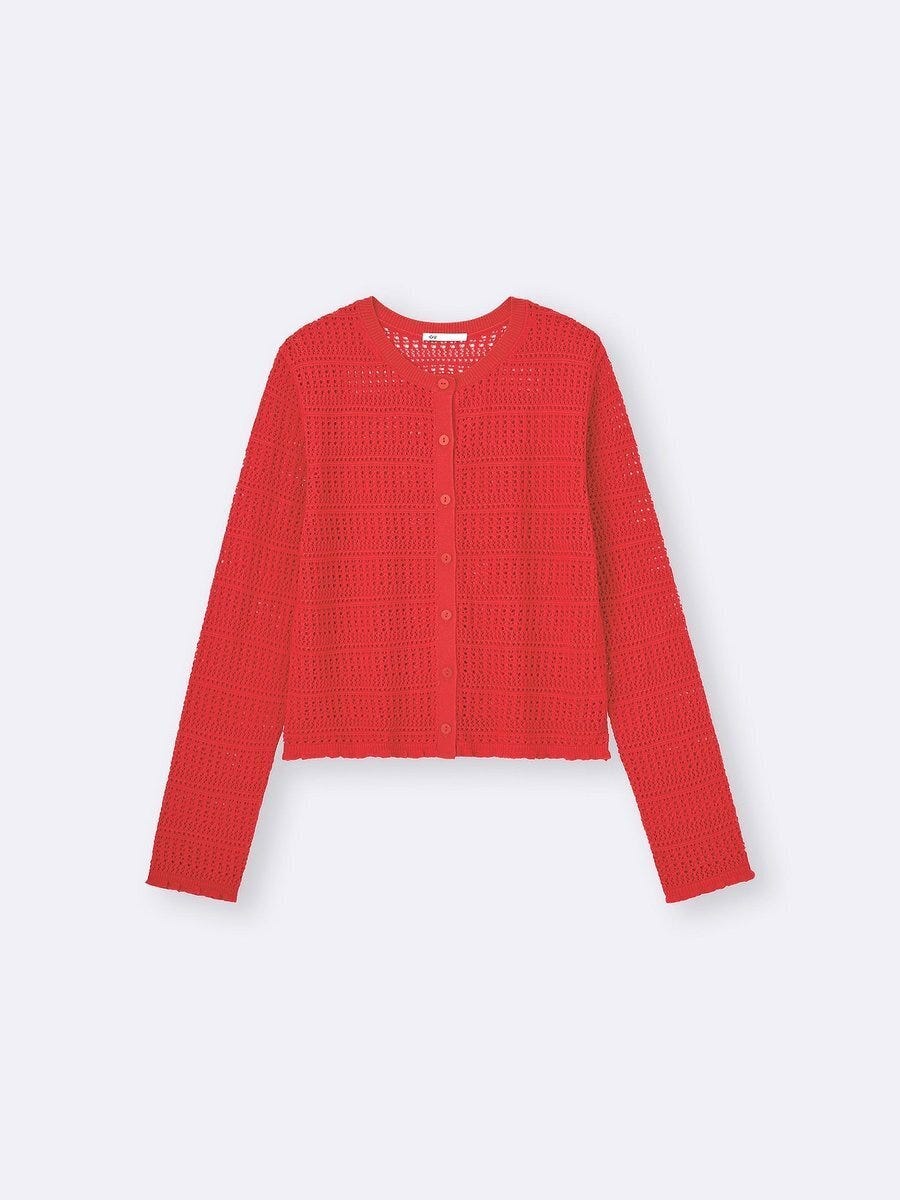 GU 透かし編みカーディガン GUの透かし編みカーディガン