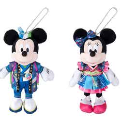 ぬいぐるみバッジ／ミッキーマウス、ミニーマウス 各1,700円  （C）Disney