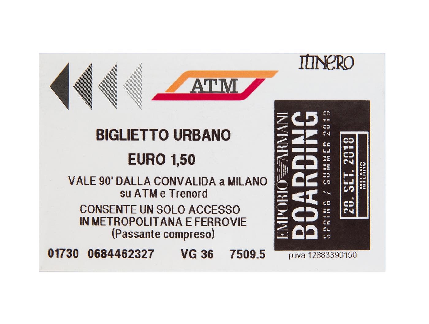 BOARDING ATM TICKET