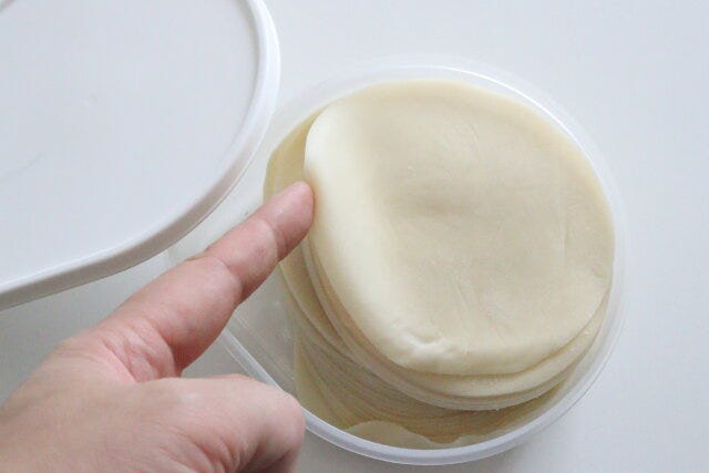 餃子の皮保存ケースW　使用例
