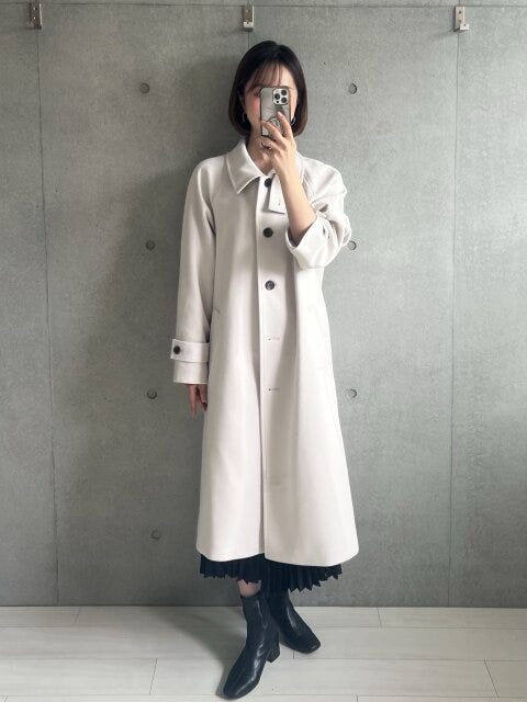 GUのコートの前しめ