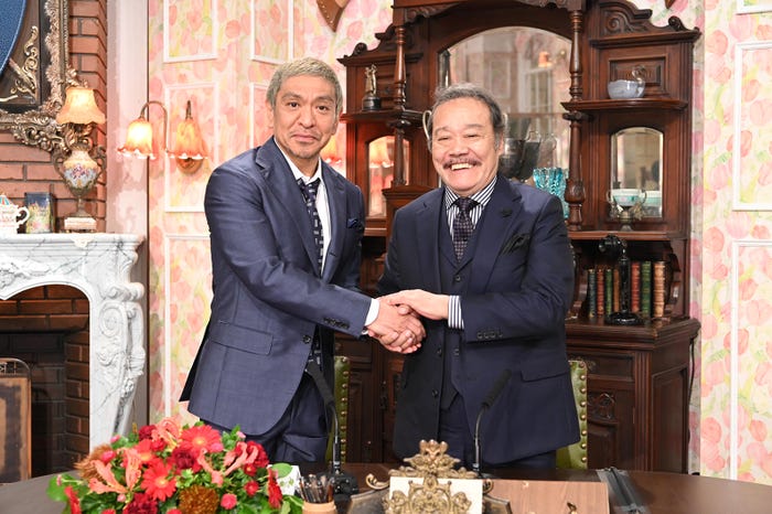 松本人志・西田敏行(提供写真)
