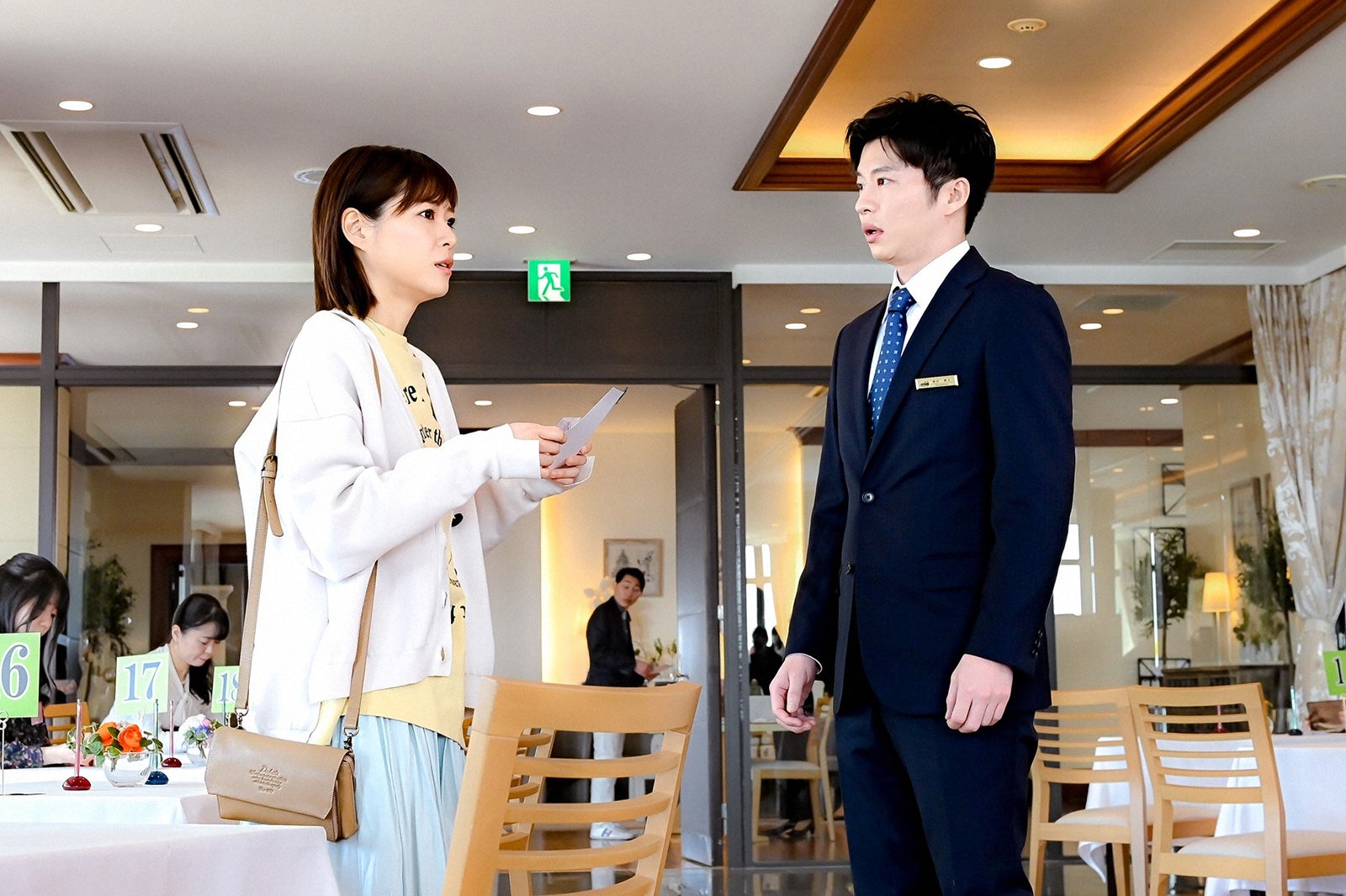 ＜持続可能な恋ですか？第1話＞杏花（上野樹里）、晴太（田中圭）と意気投合 “前代未聞”父娘W婚活スタート