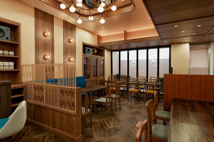 「喫茶二十世紀」店舗完成予定図(提供写真)