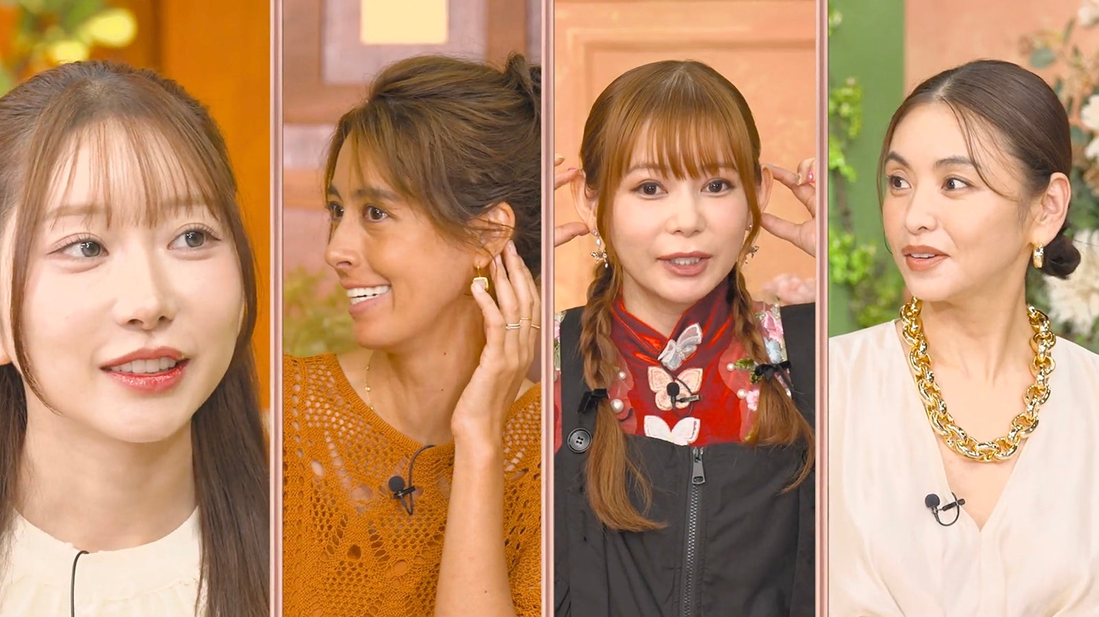 あやなさん、森泉、中川翔子、滝沢眞規子「秘密のママ園3」（C）AbemaTV,Inc.