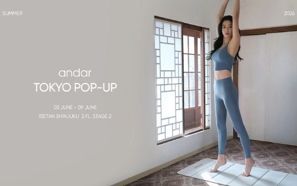 冷感素材でひんやり快適。andarが伊勢丹新宿店で夏シーズンのPOP-UP STOREを開催