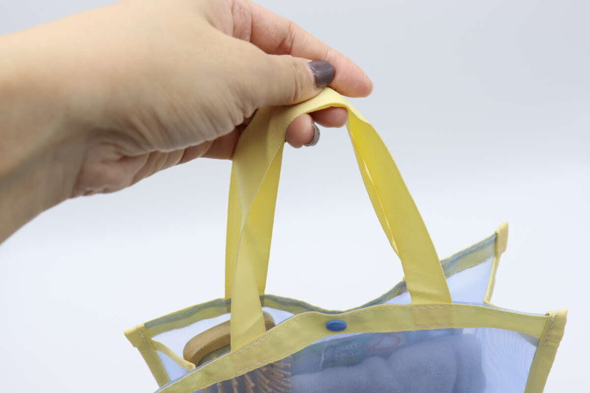 メッシュトートバッグ　持ち手