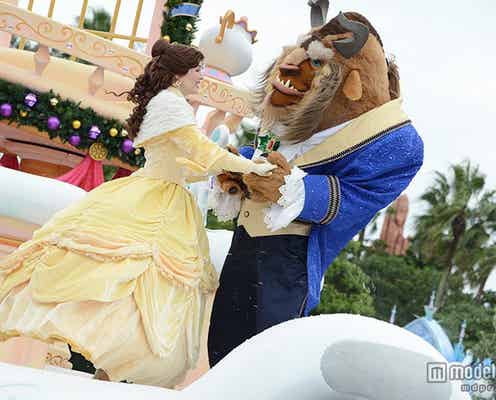 ディズニーランド「美女と野獣」が魅せる幻想的なクリスマスにうっとり