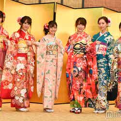 HKT48（左から）神志那結衣、植木南央、本村碧唯、宮脇咲良、森保まどか、熊沢世莉奈 （C）モデルプレス