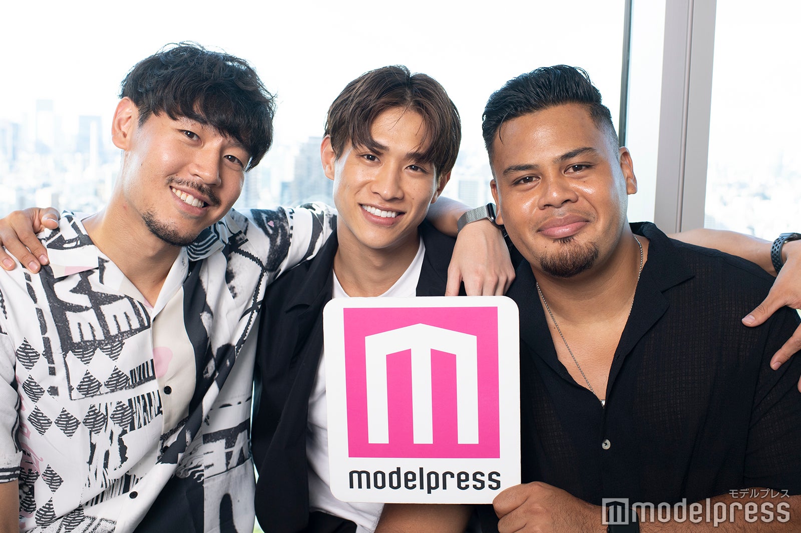 長谷川惠一、中道理央也、ジェイデン・トア・マクスウェル （C）モデルプレス