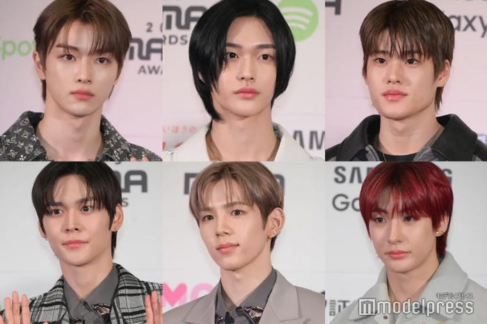 RIIZE(左上から時計回りに)ソンチャン、ウォンビン、ソヒ、アントン、ショウタロウ、ウンソク※スンハンは欠席(C)モデルプレス