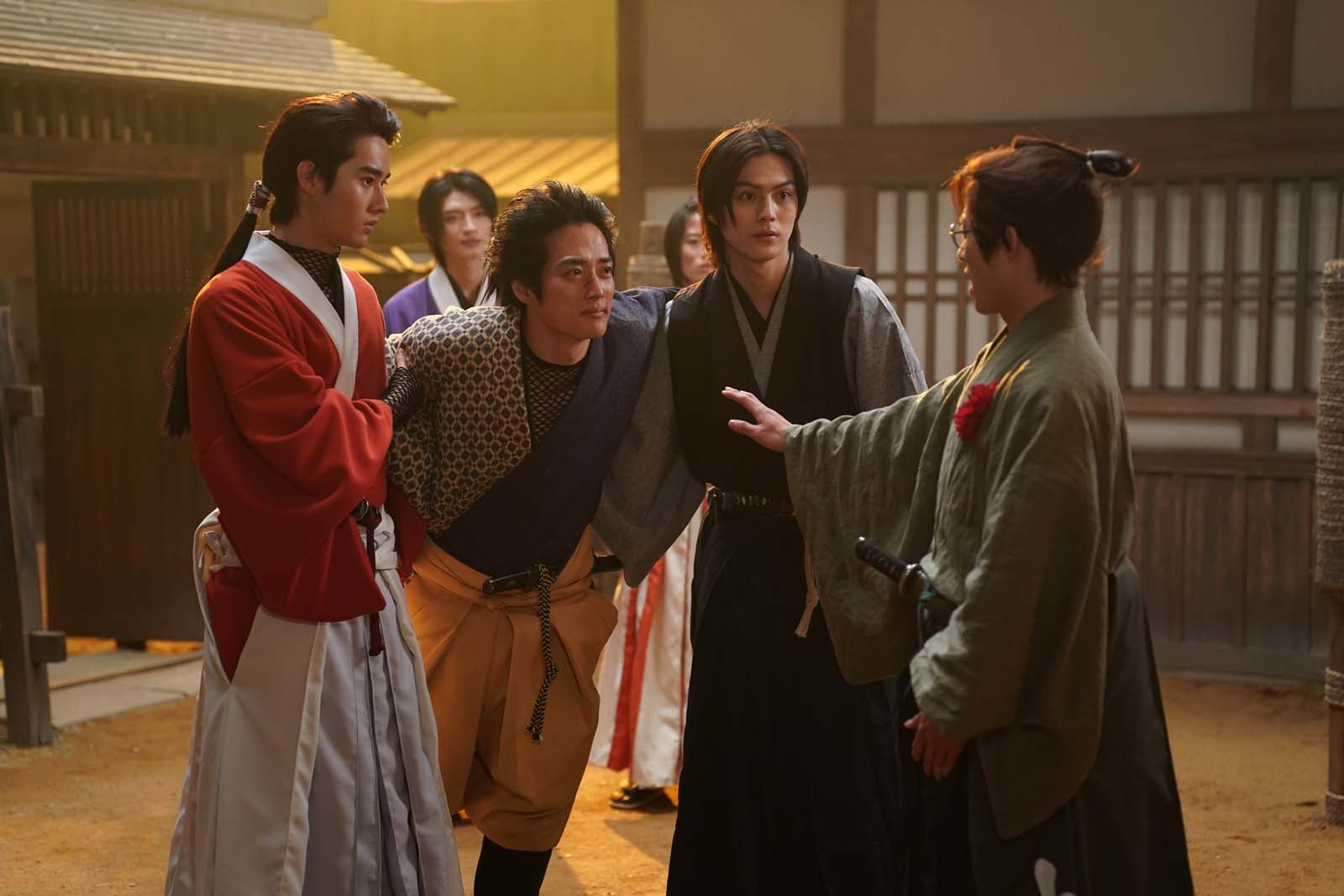 （左から）藤岡真威人、羽谷勝太、簡秀吉ら「君とゆきて咲く～新選組青春録～」第4話より（C）テレビ朝日