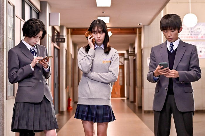 平手友梨奈、南沙良、加藤清史郎「ドラゴン桜」第3話より(C)TBS