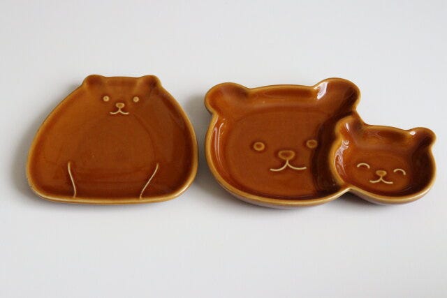 ダイカットくま　プレートS　仕切り皿　パッケージ