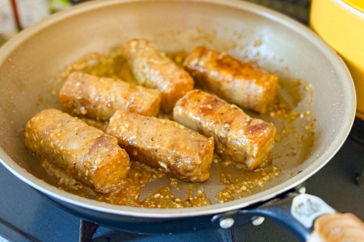 厚揚げの肉巻き