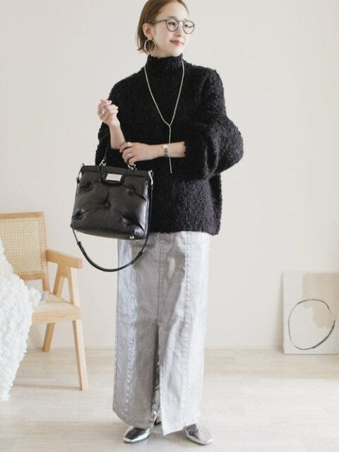 大人女子におすすめの冬スカートコーデ