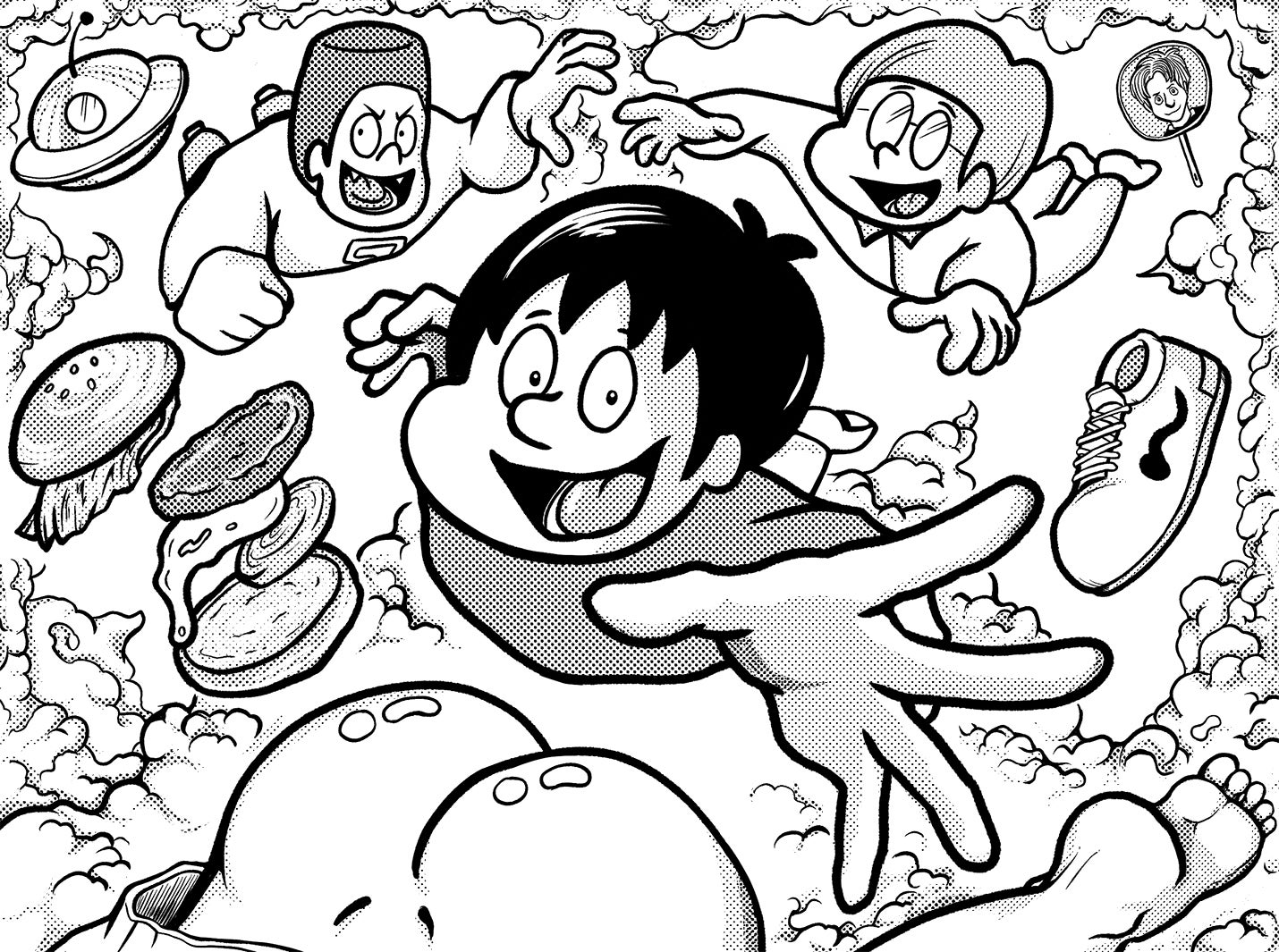 中丸雄一連載マンガ「山田君のざわめく時間」（画像提供：講談社）