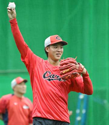 広島・杉田健 1軍に初合流 永川投手コーチと高2軍監督から激励の言葉「呼ばれたからには思い切りやる」