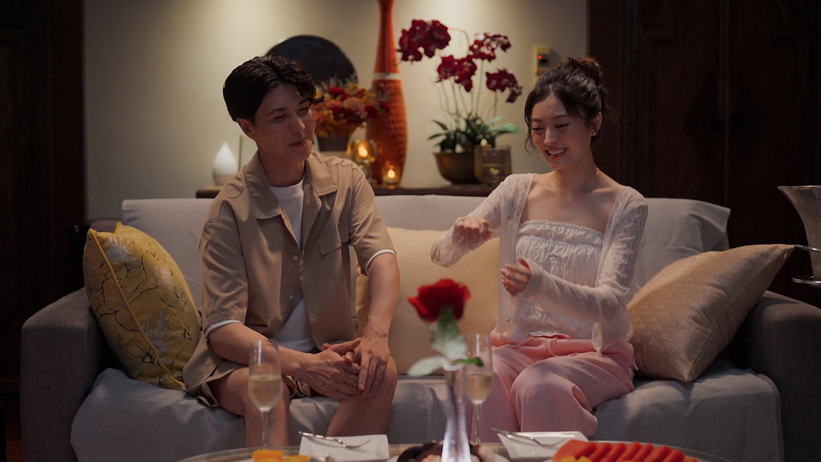櫻井将治、平松里菜「バチェロレッテ・ジャパン」シーズン4エピソード3（C）2026 Warner Bros. International Television Production Limited. All Rights Reserved.