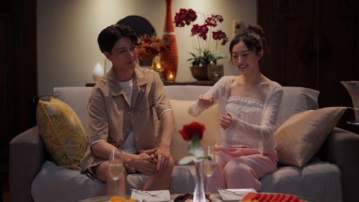 櫻井将治、平松里菜「バチェロレッテ・ジャパン」シーズン4エピソード3(C)2026 Warner Bros. International Television Production Limited. All Rights Reserved.