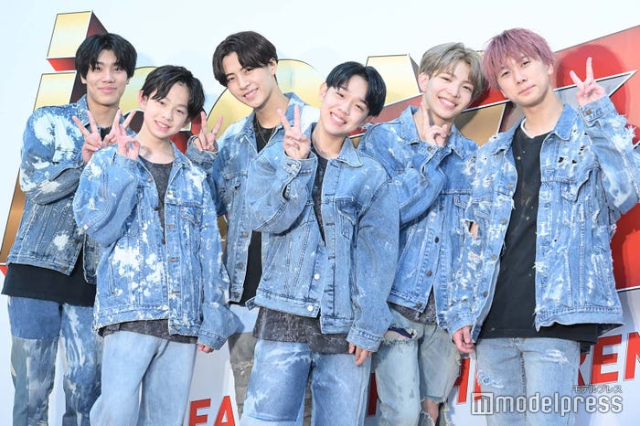 「LIL LEAGUE」(左から)岩城星那、難波碧空、中村竜大、百田隼麻、山田晃大、岡尾真虎 (C)モデルプレス