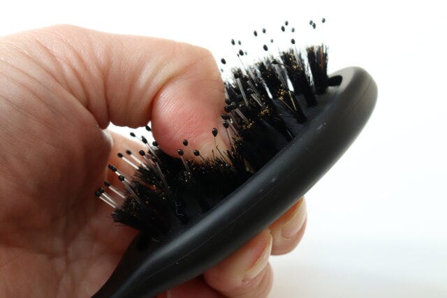 ヘアブラシ(豚毛付) 毛量 ヘアブラシ(豚毛付) 毛量