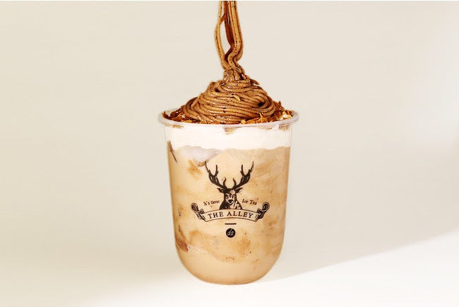 ジ アレイ「何度も恋するNO．9ティーモンブラン」茶葉の香りを詰め込んだ贅沢デザートドリンク