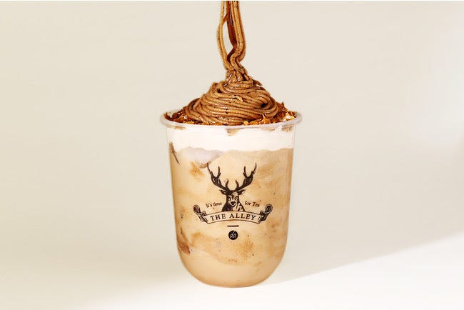 ジ アレイ「何度も恋するNO.9ティーモンブラン」茶葉の香りを詰め込んだ贅沢デザートドリンク