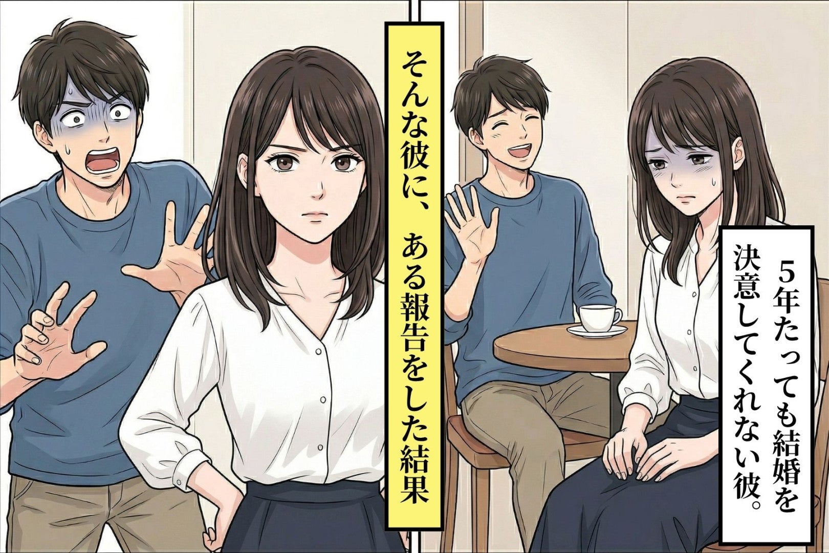 「結婚はまだ先」と５年待たせた彼氏に"ある報告"をした結果