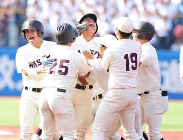 早大 32年ぶり天覧試合サヨナラ勝利 “通訳兼選手”霜が2試合連発 九回徳丸が決勝打