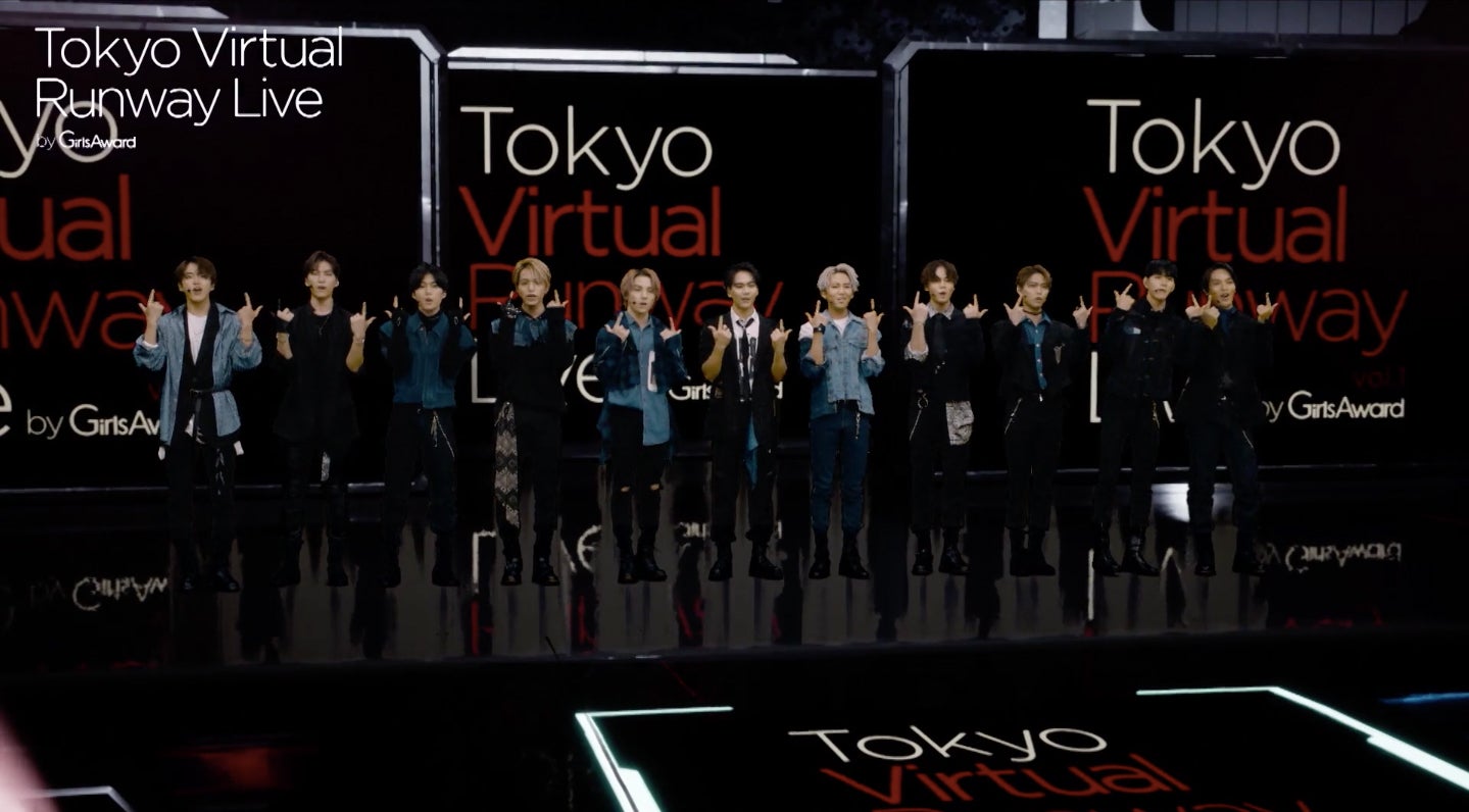 JO1（C）Tokyo Virtual Runway Live by GirlsAward（C）AbemaTV, Inc.